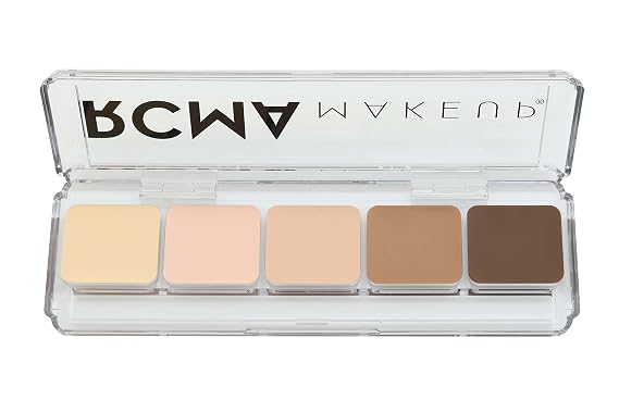 RCMA 5 Part Highlight/Contouring Palette, Perfect for Professional Makeup Artists, Foundation Highlight or Contour, Long-Lasting Everyday Makeup