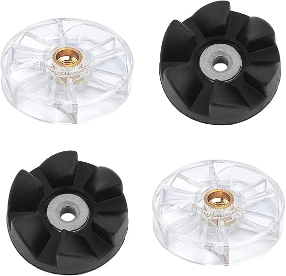Top Base Gear, Top Base Plastic Gear Replacement Parts,Blender Part,2 Blade Rubber Gears and 2 Motor Base Top Gears,Compatible with Nutribullet 600W 900W Blender Juicers