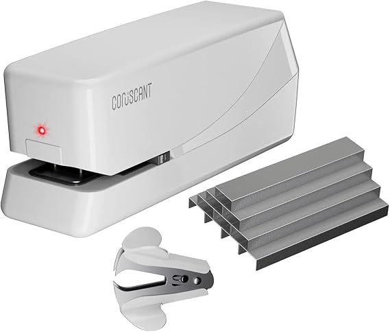 Coruscant Electric Stapler, No Jam Easy Reload, 25 Sheet Automatic Staplers for Desk, with 2000 Staples and 1 Staple Remover, Electric Desktop AC or Battery Powered for Classroom Office Home