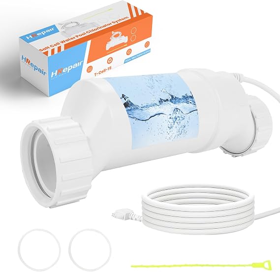 T15 Salt Cell for Pool Replacement Hayward Salt Cell T-15 Water Pool Chlorinator Generator,fits AquaRite Inground Pools Chlorine System,W3T-CELL-15 Turbo Cell Salt - 40000 Gallons