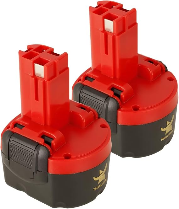 2 Packs 1.5Ah Compatible with Bosch 9.6V Battery NiCad Replacement BAT048 BAT049 BAT100 BAT119 (Real Capacity Label) 9.6 Volt Drill Batteries Charger AL2425DV AL1411DV