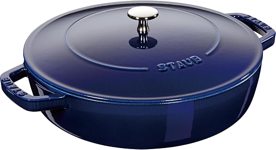 STAUB 40511-477-0 Cast Iron Chistera, Dark Blue, 24 cm