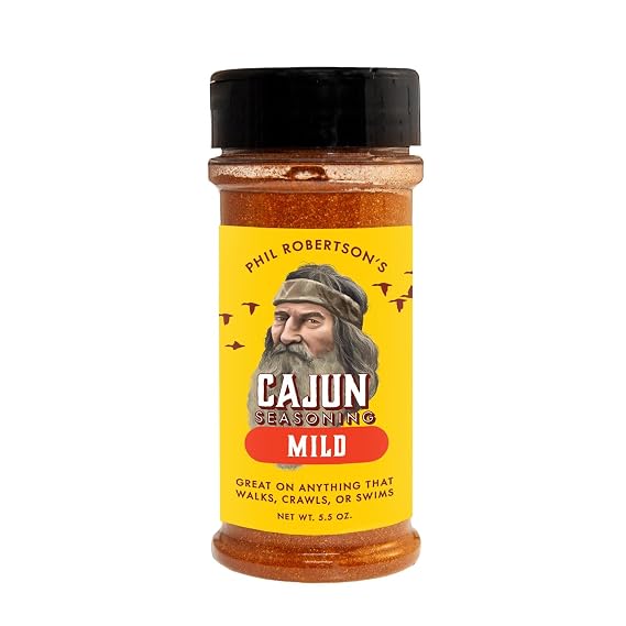 Duck Commander Cajun Seasoning by Phil Robertson - Premium Spice Blend for Meat, Seafood & Vegetables, Perfect for BBQ, Gumbo & Creole Recipes - Mild, 5.5 oz