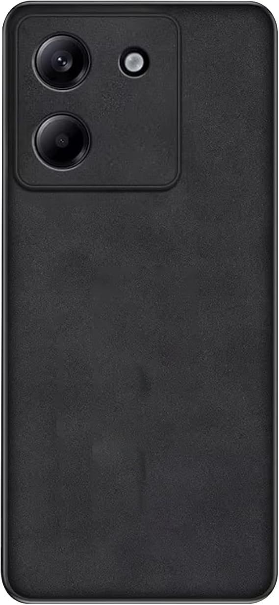 Microcase Xiaomi Redmi Poco M7 Pro 5g için Luxury Leather Series Deri Desenli Plastik Koruma Kılıf - AL8125 (Açık gri)