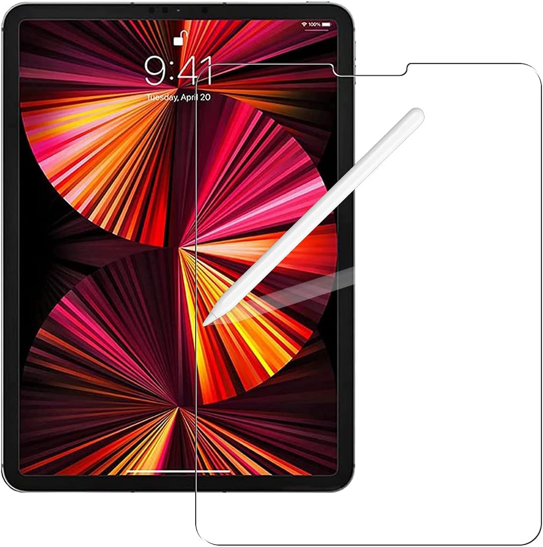 Microcase iPad Pro 11 2021 Paper Like Pencil Backed MAT Screen Protector with Paper Feel