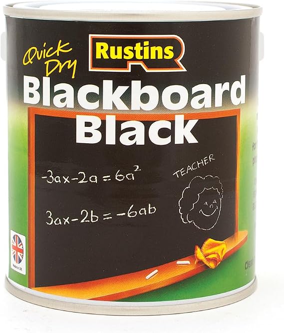 Rustins Quick Dry Blackboard Black Paint 2.5L