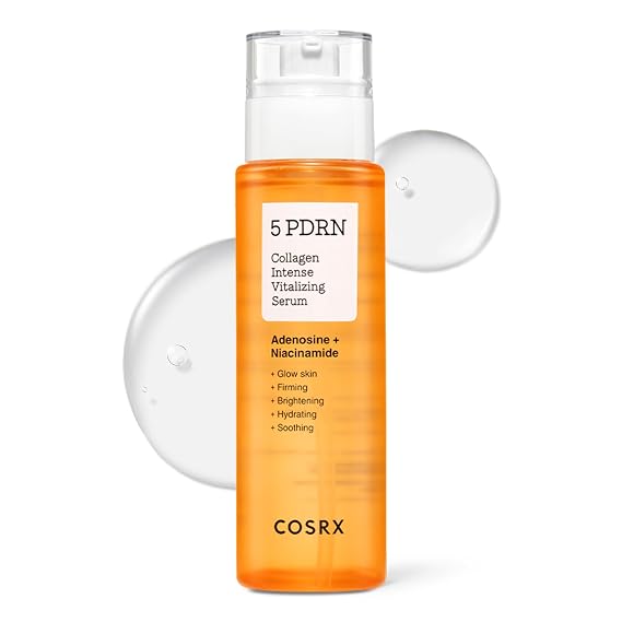 COSRX 5 PDRN Collagen Serum, Anti-aging, Glass Skin & Plumping, 3.38 fl oz | Korean Skin Care for Glowing, Bouncy Skin with Centella, Lactobacillus Ferment, Plumping Elasticity Care for Dull Skin