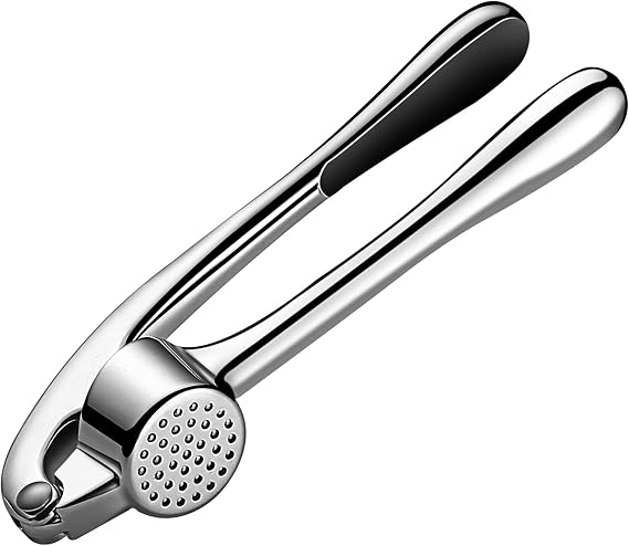 Premium Garlic Press - Mincing Crushing Tool for Ginger, Nuts & Seeds - Ergonomic Handle & Easy To Use - Professional, Heavy-Duty Garlic Mincer