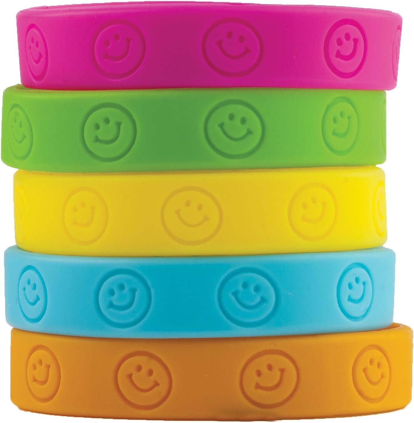 Teacher Created Resources Happy Faces Wristbands, Multi Color 6550