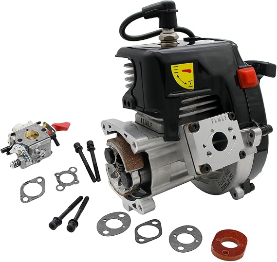 FLMLF Rc Car 2-Stroke 4 Bolt 32CC 11HP Competition Reed Case Engine