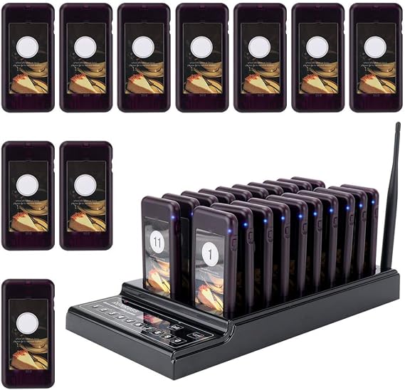 Retekess T112 Restaurant Pager, Beepers for Restaurants, 30 Buzzers
