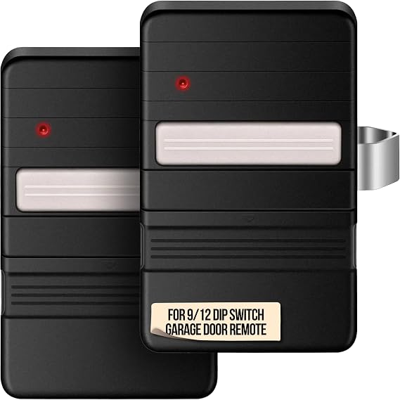 2PACK Lucrum for Genie 9 and 12 Dip Switch Garage Door Opener Remote - 390 MHz Genie Dip Remote Replacement for Blue Max Garage Door Opener - Compatible with GT90 GT90-1 ALT90-1 CPT90-1 LDT90