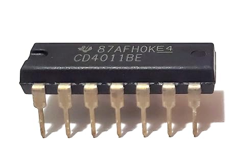 CD4011BE CD4011B CD4011 CMOS Quad 2-Input NAND Gate Breadboard-Friendly IC DIP-14 (Pack of 3)