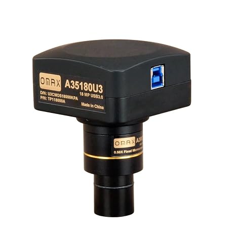 OMAX A35180U3 18MP USB 3.0 C-Mount Microscope Camera - for Windows, Mac