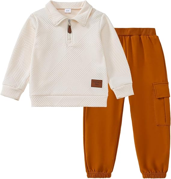 Little Boy Clothes Long Sleeve Sweatshirts+Casual Pants 2PC Fall Winter Outfits