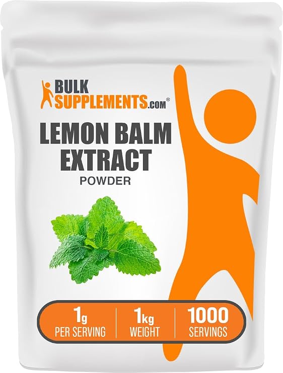 Lemon Balm Extract Powder - Melissa Officinalis, Lemon Balm Powder - Vegan & Gluten Free, 1g per Serving, 1kg (2.2 lbs) (Pack of 1)