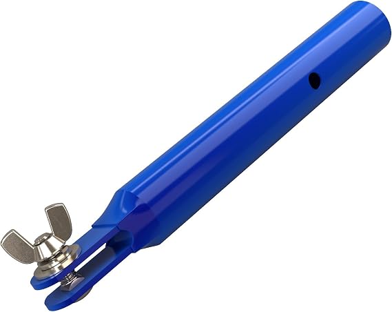 Bon 22-933 Button to Clevis Handle Adapter 9" All Steel Welded Concrete Tool Adapter for 1 3/8" Button Handles