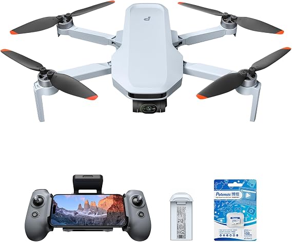 Potensic ATOM 2 3-Axis Gimbal 8K GPS Drone, Standard Kit Bundle with 256GB Memory Card