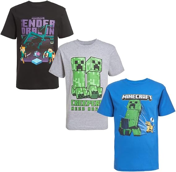 Minecraft Boys Boys Short Sleeve Regular FitT-Shirt