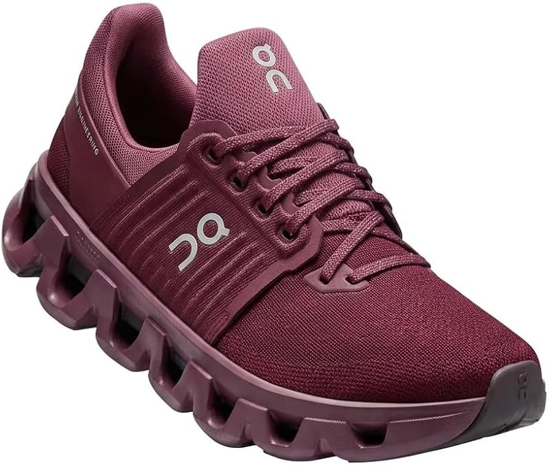 On Women's Cloudswift 4 AD Sneakers, Maroon/Maroon, 7.5 Medium US