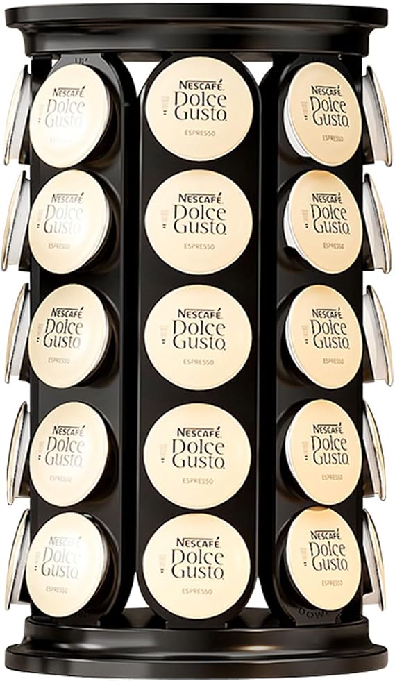 Coffee Pod Storage Carousel Holder Organizer for 40 Keurig K-Cup Pods (Black)