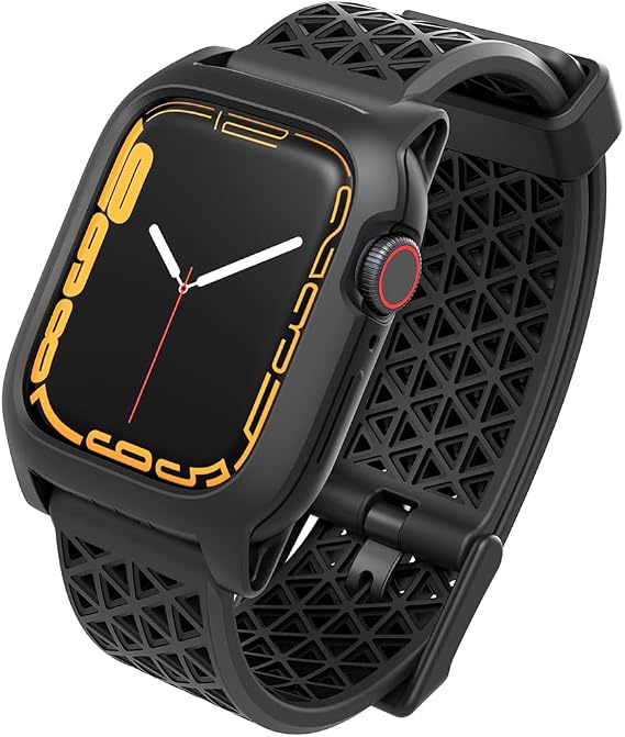 Catalyst Active Defense Case for Apple Watch Series 9/8/7 41 mm, Drop Proof 10ft, Shock & Scratch-Resistant, Sport Band, Breathable, Rugged (Stealth Black)