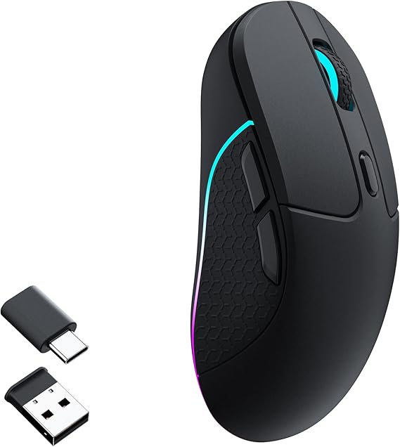 Keychron M3 Wireless Mouse, PAW3395 Sensor Supports 2.4 GHz/Bluetooth 5.1
