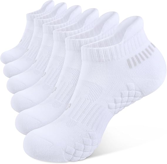CLOSEMATE Mens Trainer Running Ankle Socks 6 Pairs