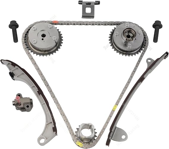 Engine Timing Chain Kit 2009-2012 Compatible with Toyota Camry Highlander RAV4 Sienna Venza Scion tC 2.5 2.7 L4 1AR-FE 2AR-FE Replace 13050-0V010 13070-0V010 13506-0V010 13540-36010 13521-0V010