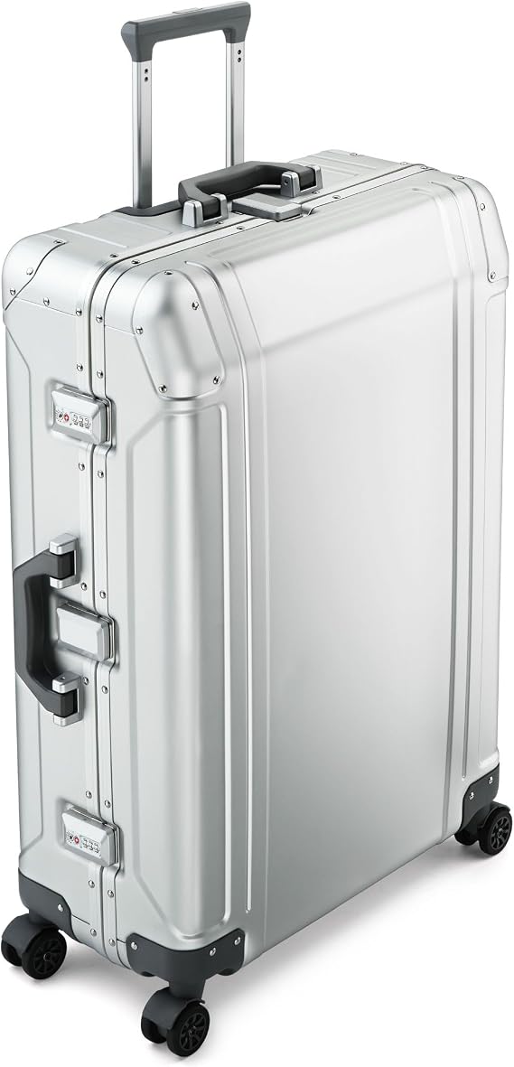 ZERO Halliburton Geo Aluminum | Large Travel Case SILVER