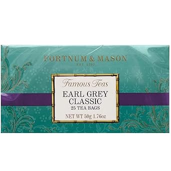 Fortnum and Mason British Tea. Earl Grey Classic 25 Count Tea Bags 1 Pack USA
