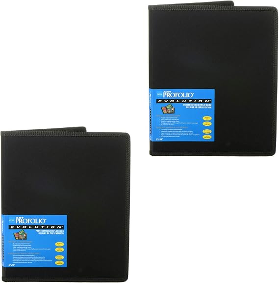 Itoya Art Profolio Evolution 8x10in. Photo Size 24 Sheets for 48 Pictures Black - Itoya EV-12-7