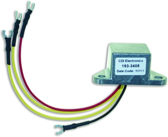 CDI Electronics 193-3408 Johnson/Evinrude Regulated Rectifier - 2/3/4/6 Cyl (1969-2000)