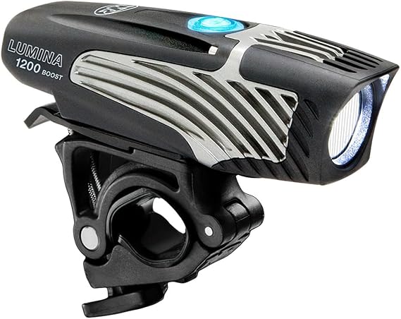 NiteRider Lumina 1200 Boost USB Rechargeable Bike Light Powerful Lumens Bicycle Headlight LED Front Light Easy to Install for Men Women Road Mountain City Commuting Adventure Cycling Safety Flashlight