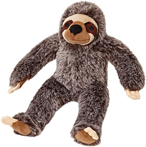 Fluff & Tuff Sloth Plush Dog Toy