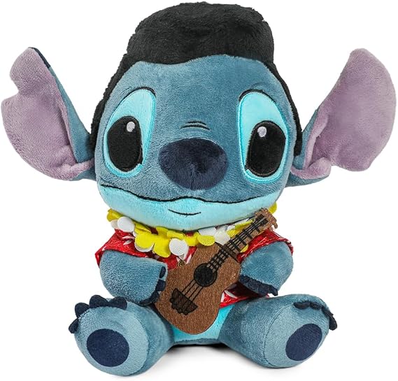 Disney Lilo and Stitch - Collectible Blue Hawaii Elvis Stitch 8 Inch Stuffed Plush Phunny Figure, by Kidrobot