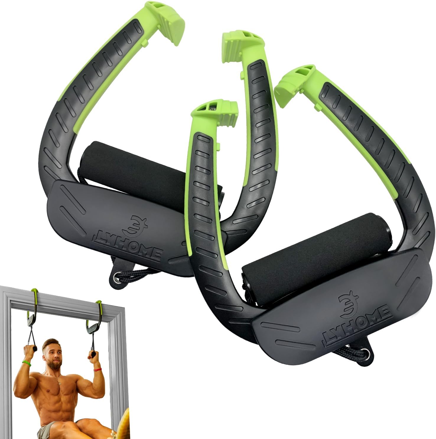 Portable Pull Up Bar for Doorway,Adjustable Home Gym Equipment, No Screws Installation, 250lbs Weight Capacity, Dual Handle Design for Pull-Ups,Chin-Up Core Training