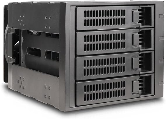 Rosewill Internal Hard Drive Enclosure - 3 x 5.25 to 4 x 3.5 Hot-Swap Enclosure - SATA I/II/III/ & SAS HDD - RSV-SATA-Cage-34