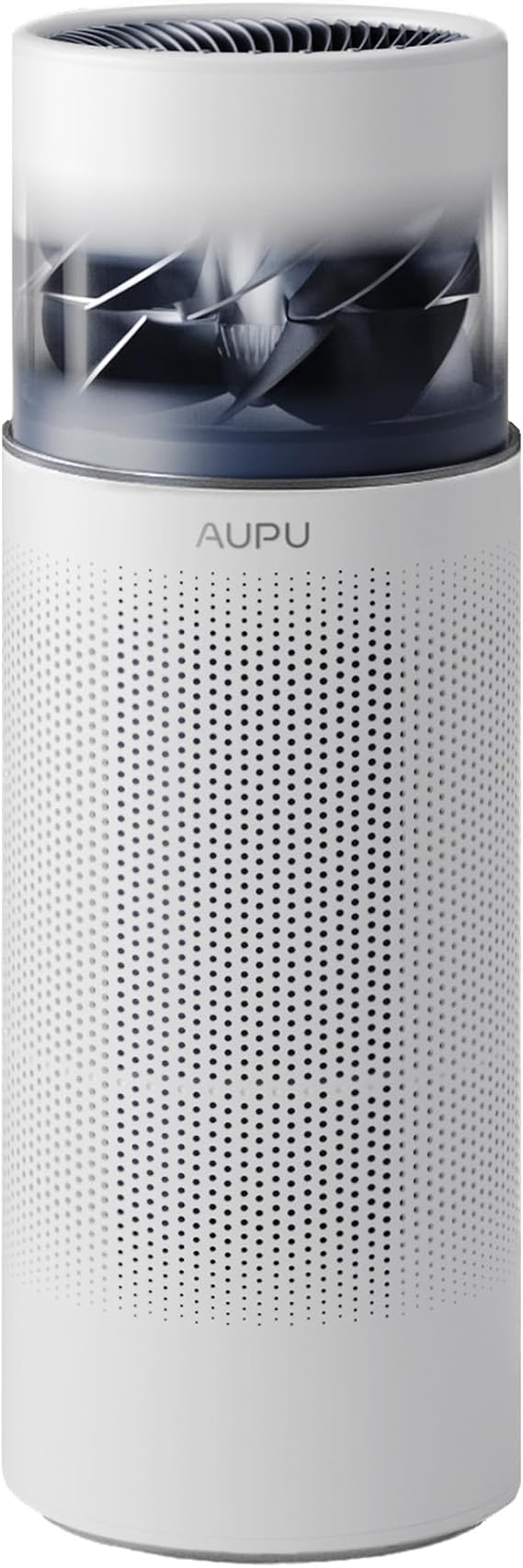 AUPU Air Purifier & Evaporative Humidifier 2-in-1,Safety Certified,Visible Turbo Fan,5-Speed Settings,Top-Fill Design&Large Water Tank,True HEPA Filter for Large Room&Home Pets,Quiet Sleep Mode
