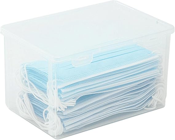 Clear Storage Bins with Lid Plastic Container Transparent Storage Box Large Capacity Plastic Clear Storage Container for Office Home Dormitory(Large)