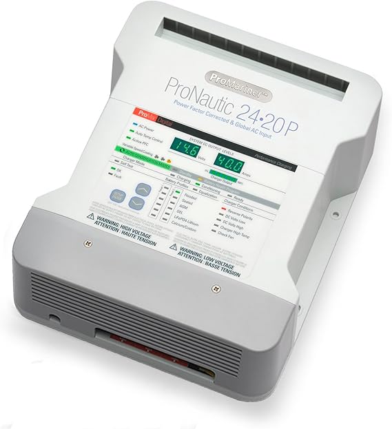 ProMariner ProNautic 2420P (24 Volt System) 20-amp, 3-Bank Battery Charger