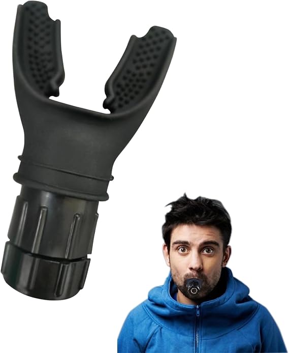 1PCS Breath Trainer Black Lung Capacity Trainer Adjust Resistance Improve Lung Capacity Handheld Lung Trainer Training Tool for Improves Lung Capacity and Stamina Booster Runners Sports Lovers