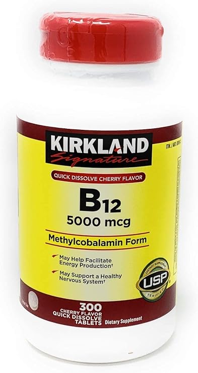 Kirkland Signature Expect More Quick Dissolve B-12 5000 mcg, 300 Tablets