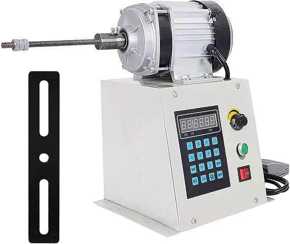 Digital Coil Winding Machine - Stepless Speed Adjustable Winder with Auto-Stop & Reverse for Motor & Guitar Pickup Coils (650W)