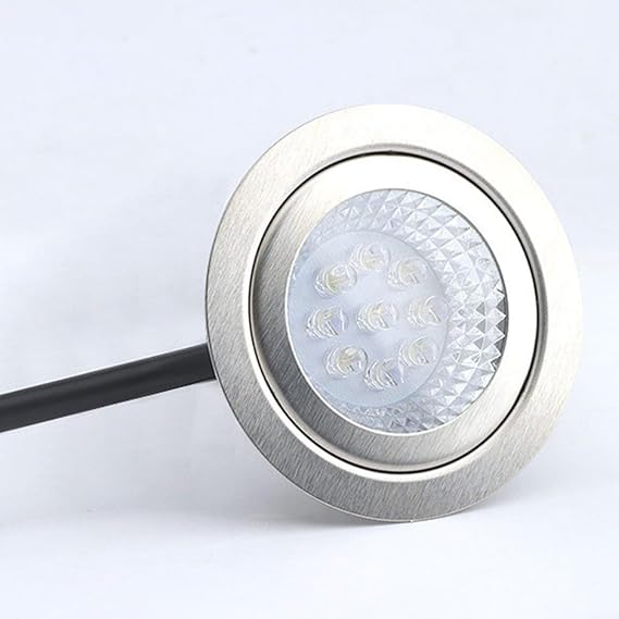 2-Pack LED Integrated Range Hood Stove Light 12V 1.5W Round Kitchen Lamp with 9 Beads Bright Energy-Efficient Illumination for Integrated Cooker Hoods