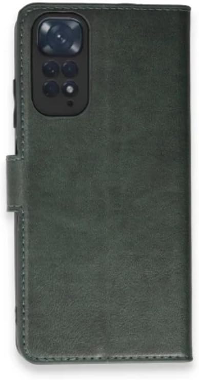 SİDE EYE - Xiaomi Redmi Note 11 Pro ile uyumlu Kılıf Venz Core Kapaklı - Yeşil