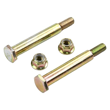 2PCS 137644 193406 Deck Wheel Bolts and Lock Nuts Compatible with Cub Cadet Husqvarna Craftsman MTD Deck Wheels Replace 184218 532137644 532193406 73930600 738-3056 938-3056