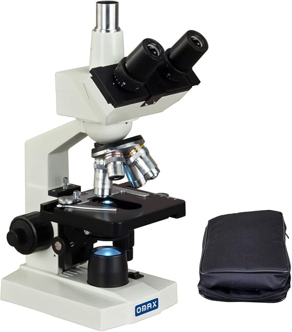 OMAX M83ES-A188V 2000X Lab Trinocular Biological Compound LED Microscope