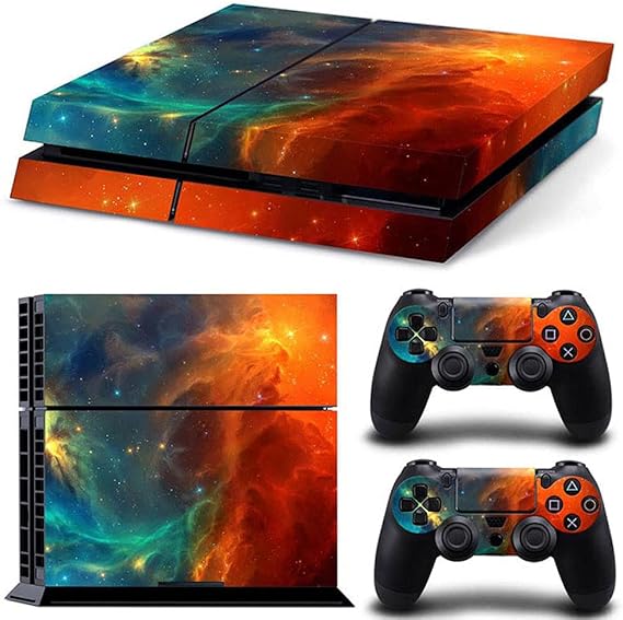 Vinyl Skin Sticker for P4, Blue Wave Console and Controllers Skins Wrap Vinyl Sticker Decal Cover