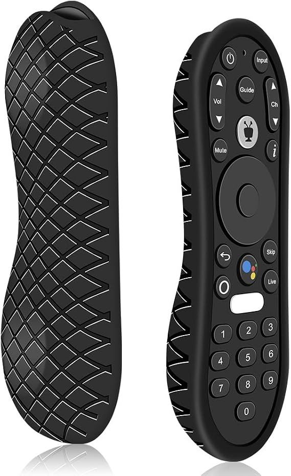 Silicone Case for TiVo Stream 4K Remote, Anti-Slip Shockproof Protective Cover for TiVo Stream Remote Controller Sleeve Protector Skin (Black)